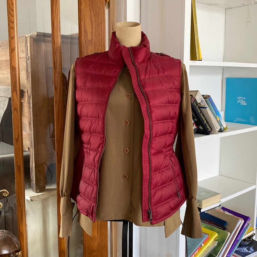 Burberry red vest